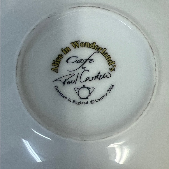 2008 Paul Cardew Alice in Wonderland Teacup and Saucer - Picture 5 of 9